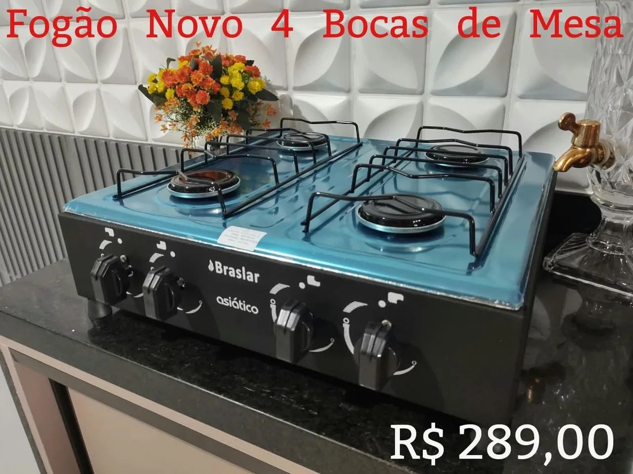 Fogão de Mesa 4 Bocas - Foto 3