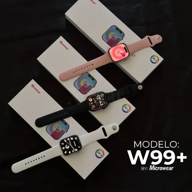SMARTWATCH W99+ PLUS 2026 AMOLED ORIGINAL MICROOS10 COM CHATGPT E NFC