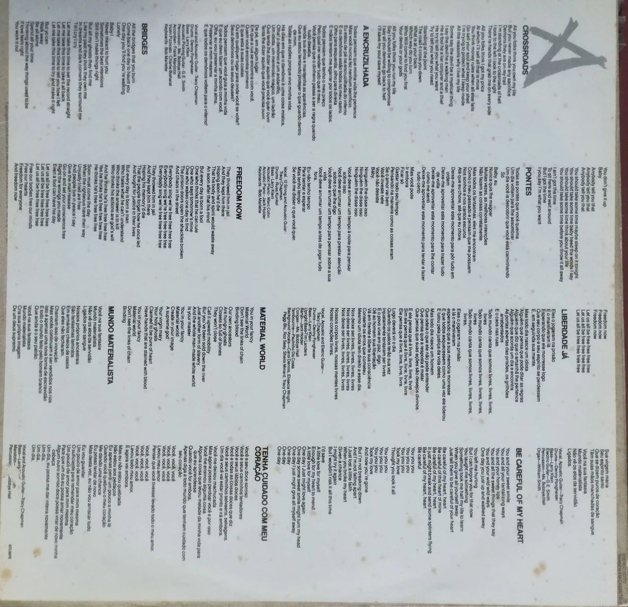 LP Tracy Chapman Crossroads 1989 - Foto 3