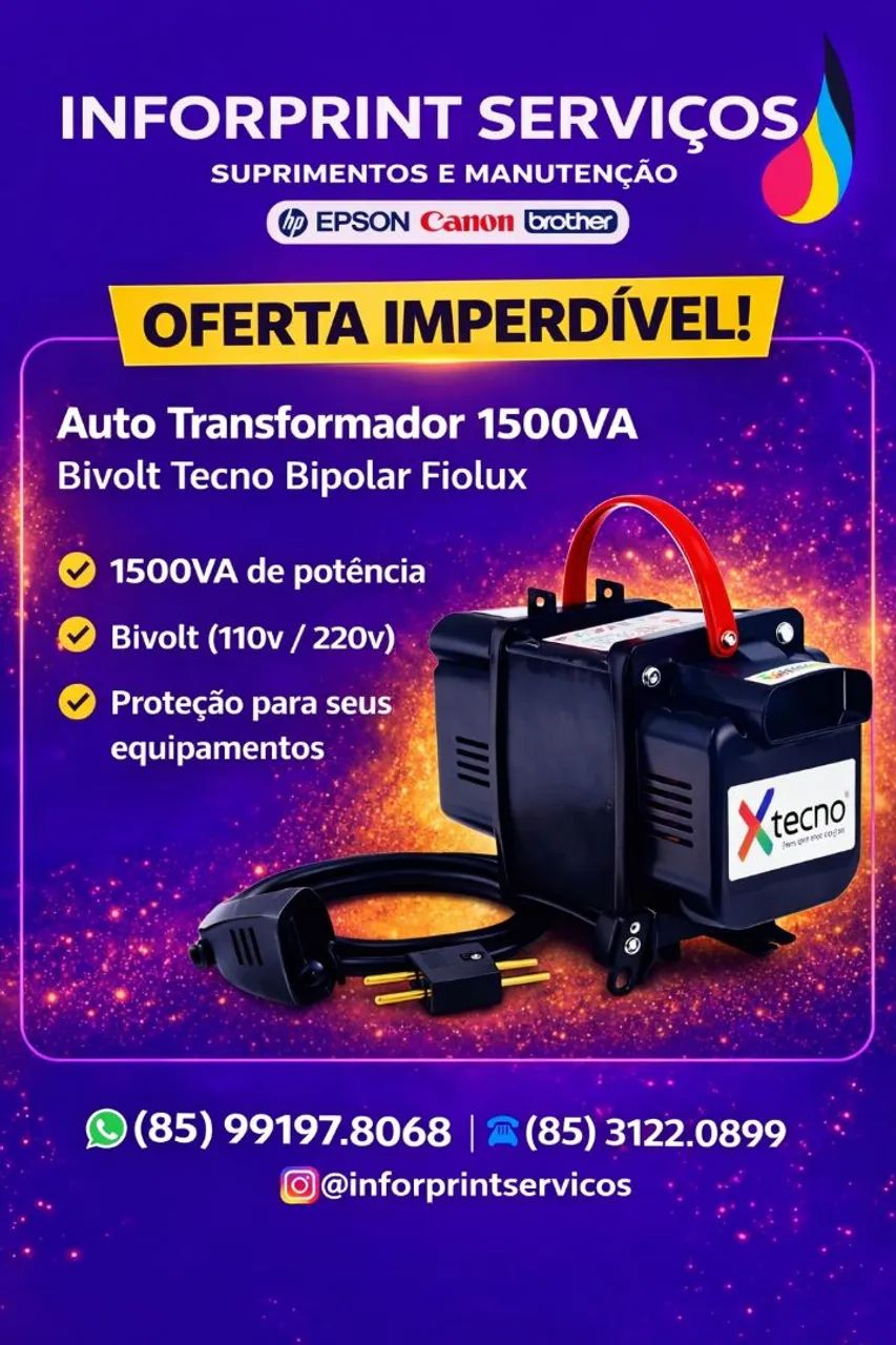Auto Transformador 150OVA Bivolt Tecno Bipolar Fiolux - Foto 2