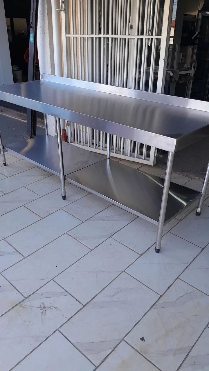 Bancada de inox 220x70  - Foto 2