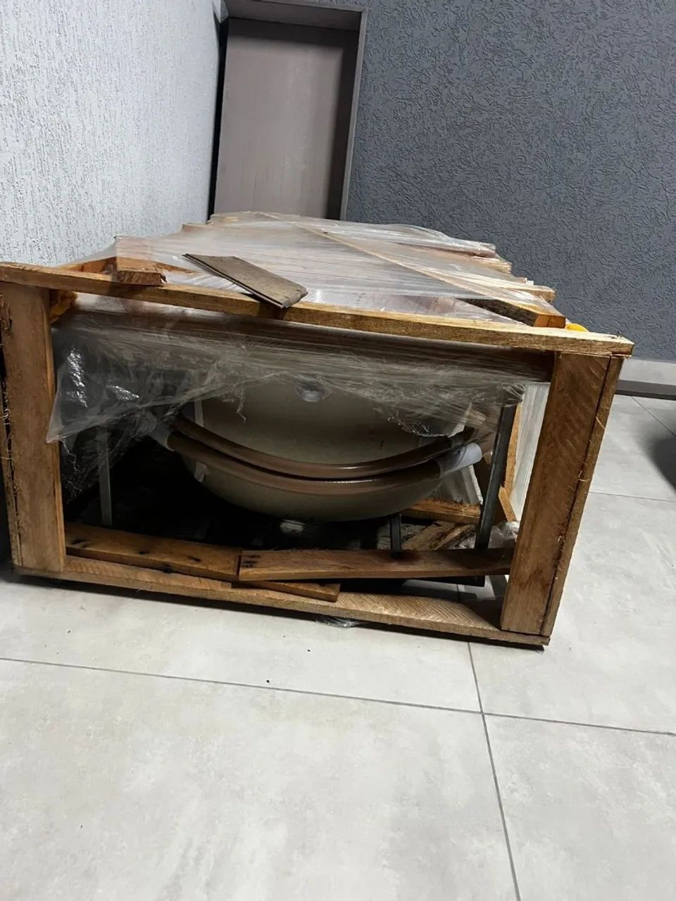 Reformei meu banheiro e mudei de ideia.. não vou mais instalar a banheira..rs