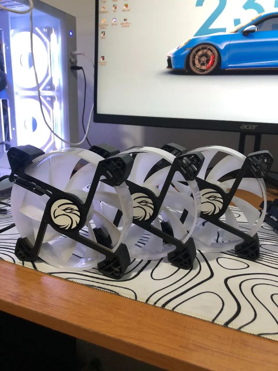 Kit 3 coolers (ventoinhas) RGB