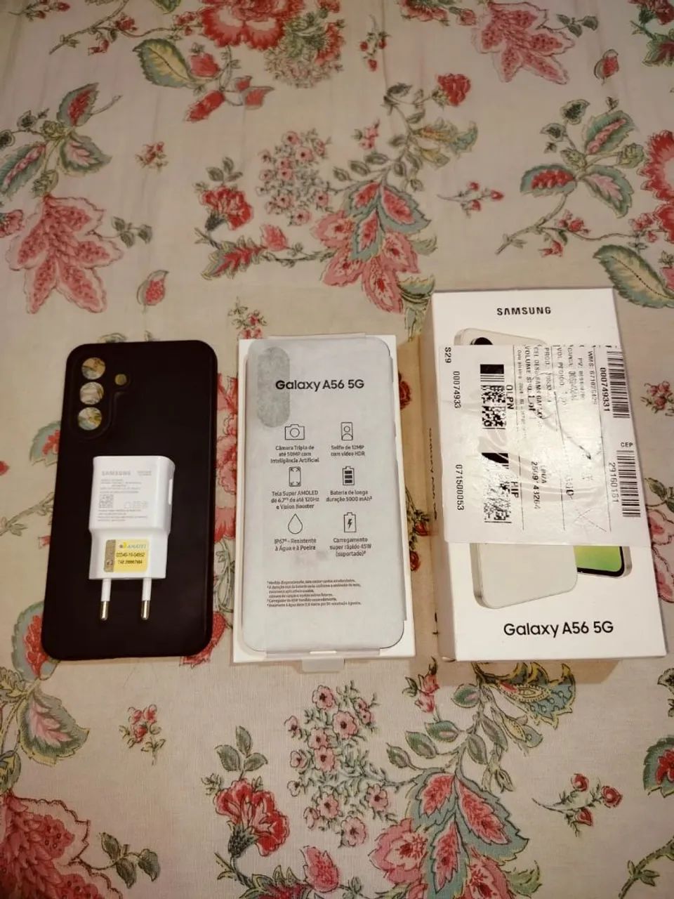 Vendo Galaxy A56 128GB Branco - Completo - Preço para venda rápida