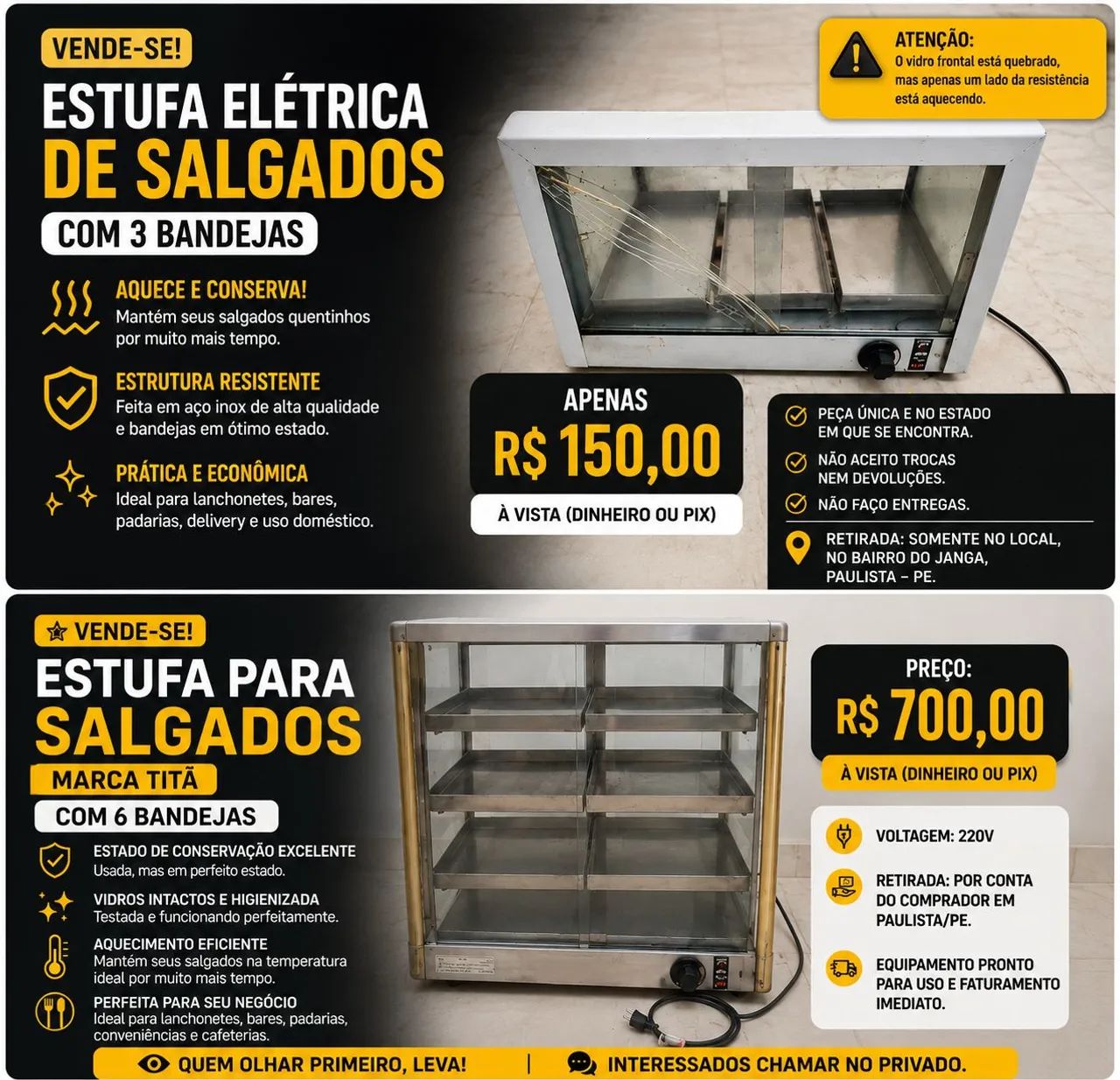 Estufas Elétricas Usadas!