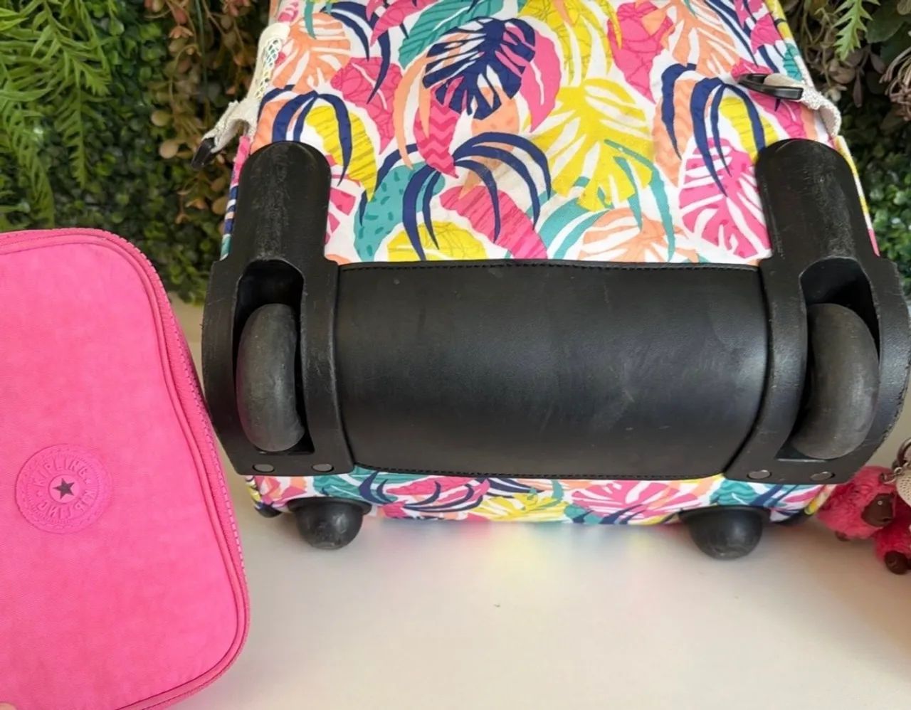 kit escolar kipling mochila rodinha + estojo 50 lápis + lancheira térmica conjunto - Foto 2