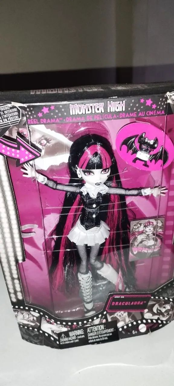 BONECA MONSTER HIGH DRACULAURA REEL DRAMA 