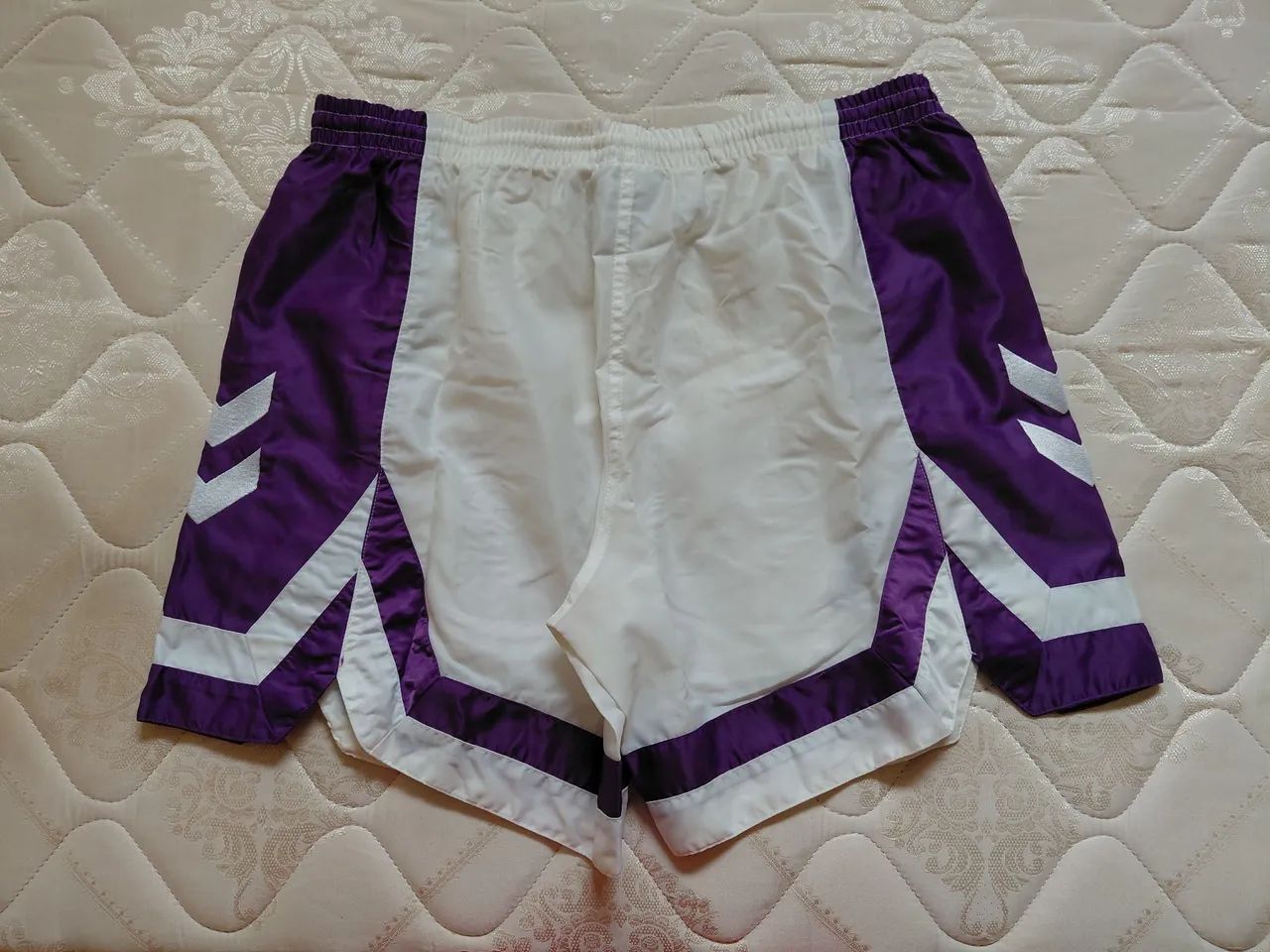 hummel short nylon G branco 1992 e 1993 - Foto 2
