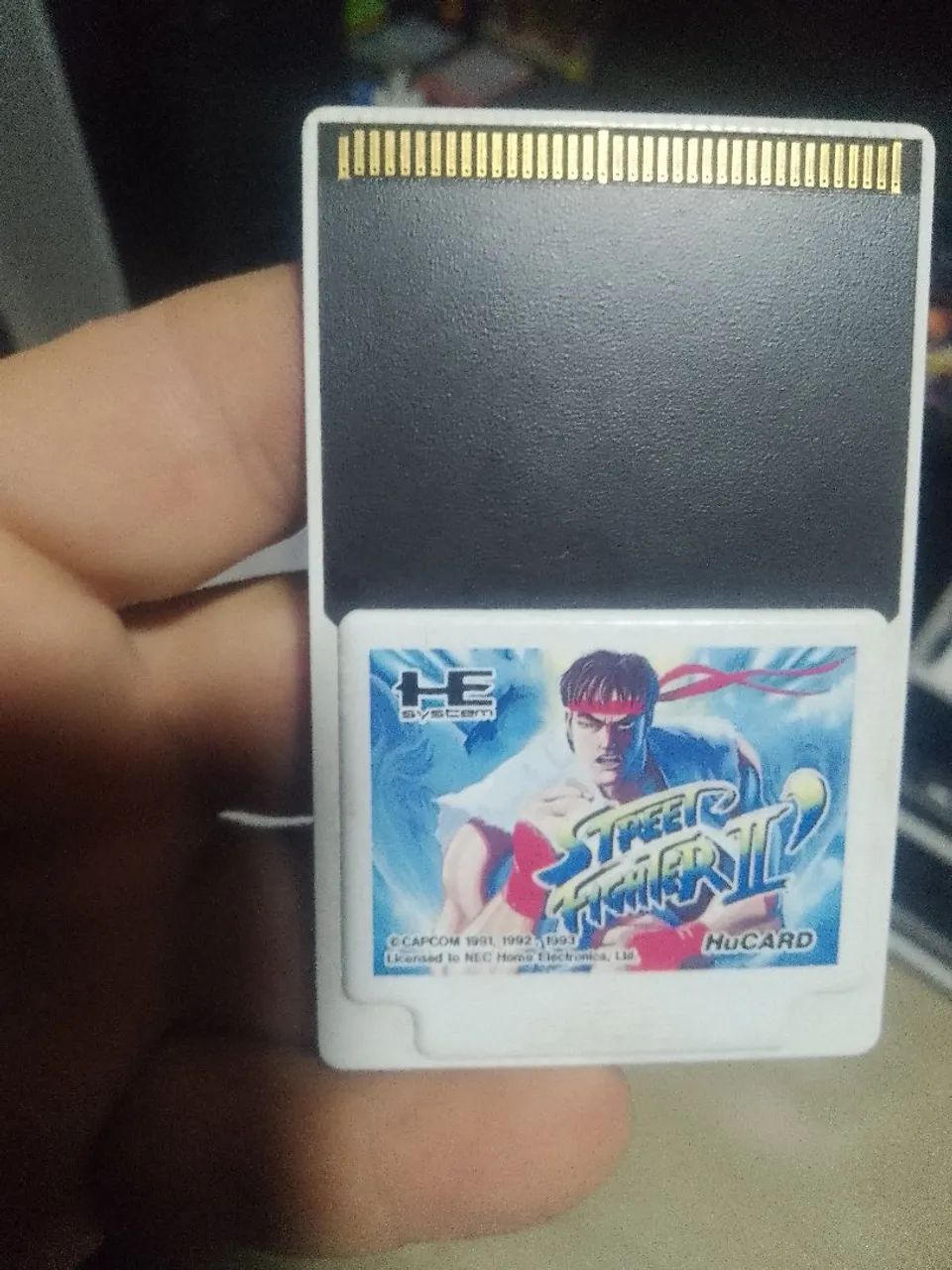 HuCard Street Fighter Pc Engine 