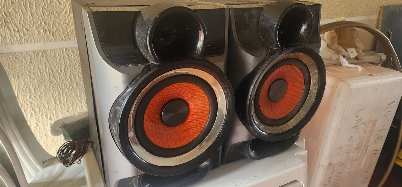 Par de caixas de som samsung 7 polegadas de autofalante.