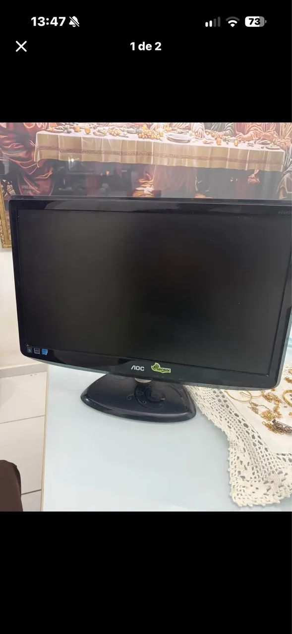 Monitor para retirada peças
