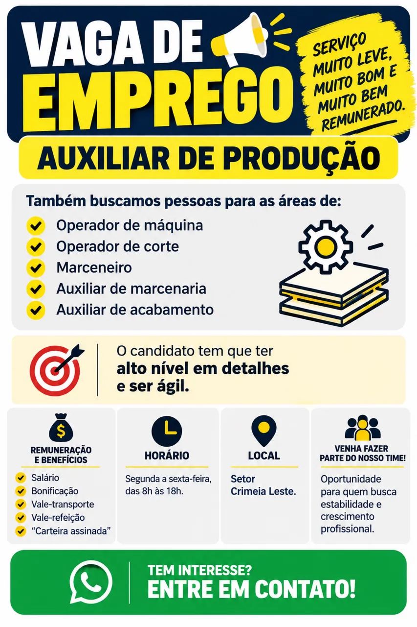 Vaga de emprego 