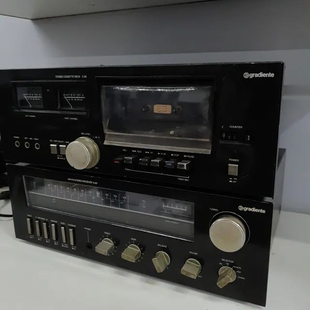 Receiver Gradiente S-96 e Cassette deck s96