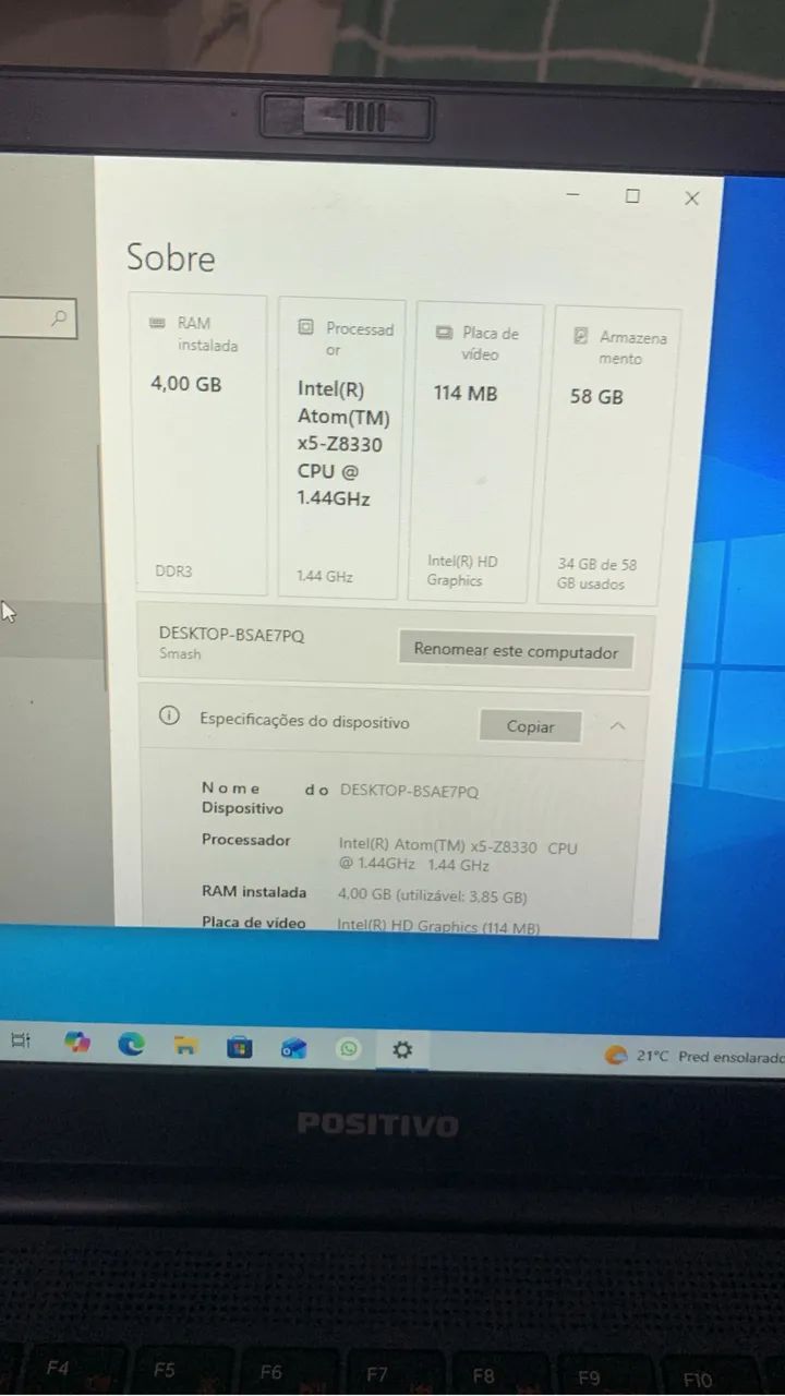 Netbook positivo 