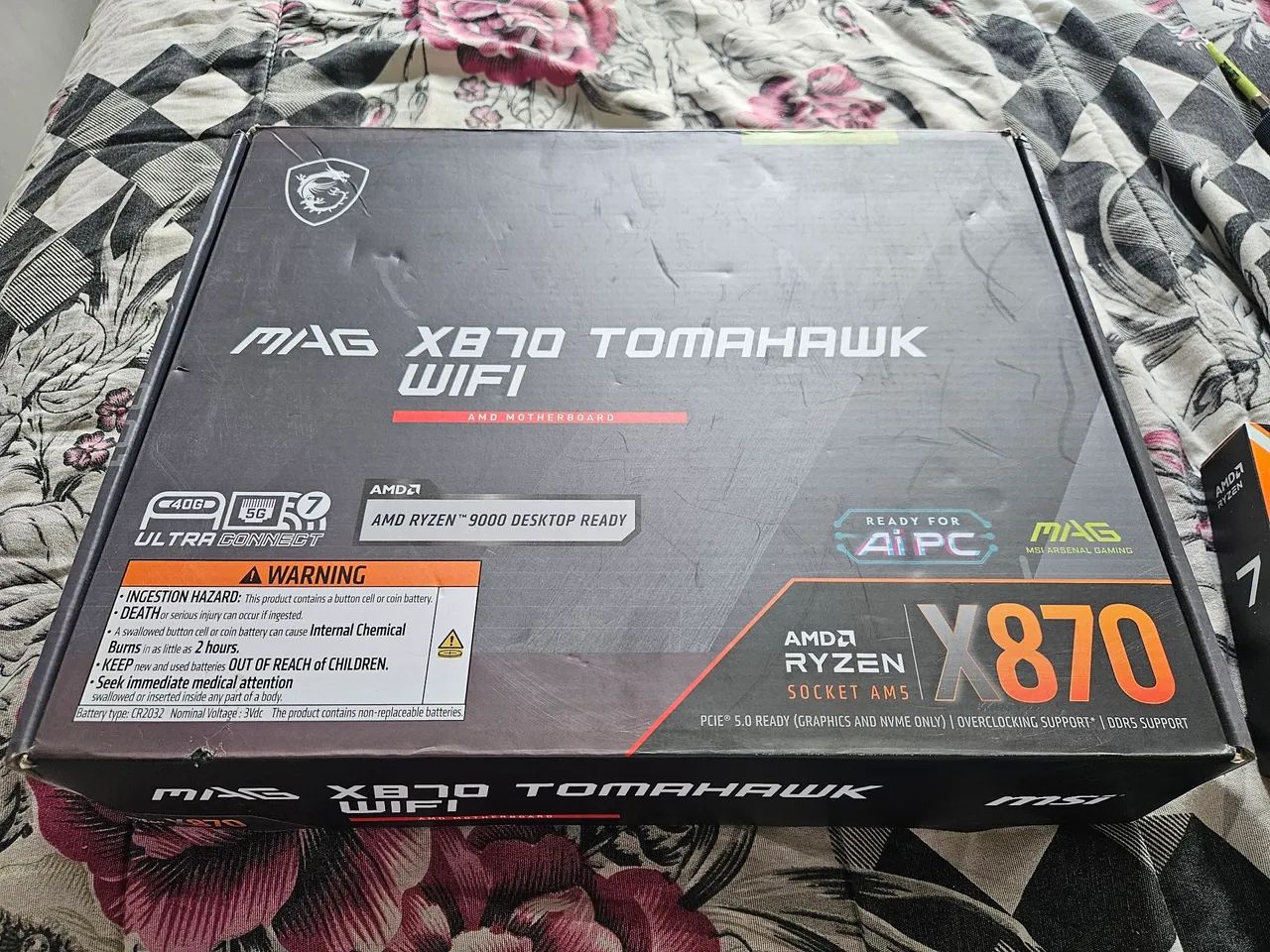 Kit Ryzen 7 9800X3D + X870 Tomahawk  - Foto 2