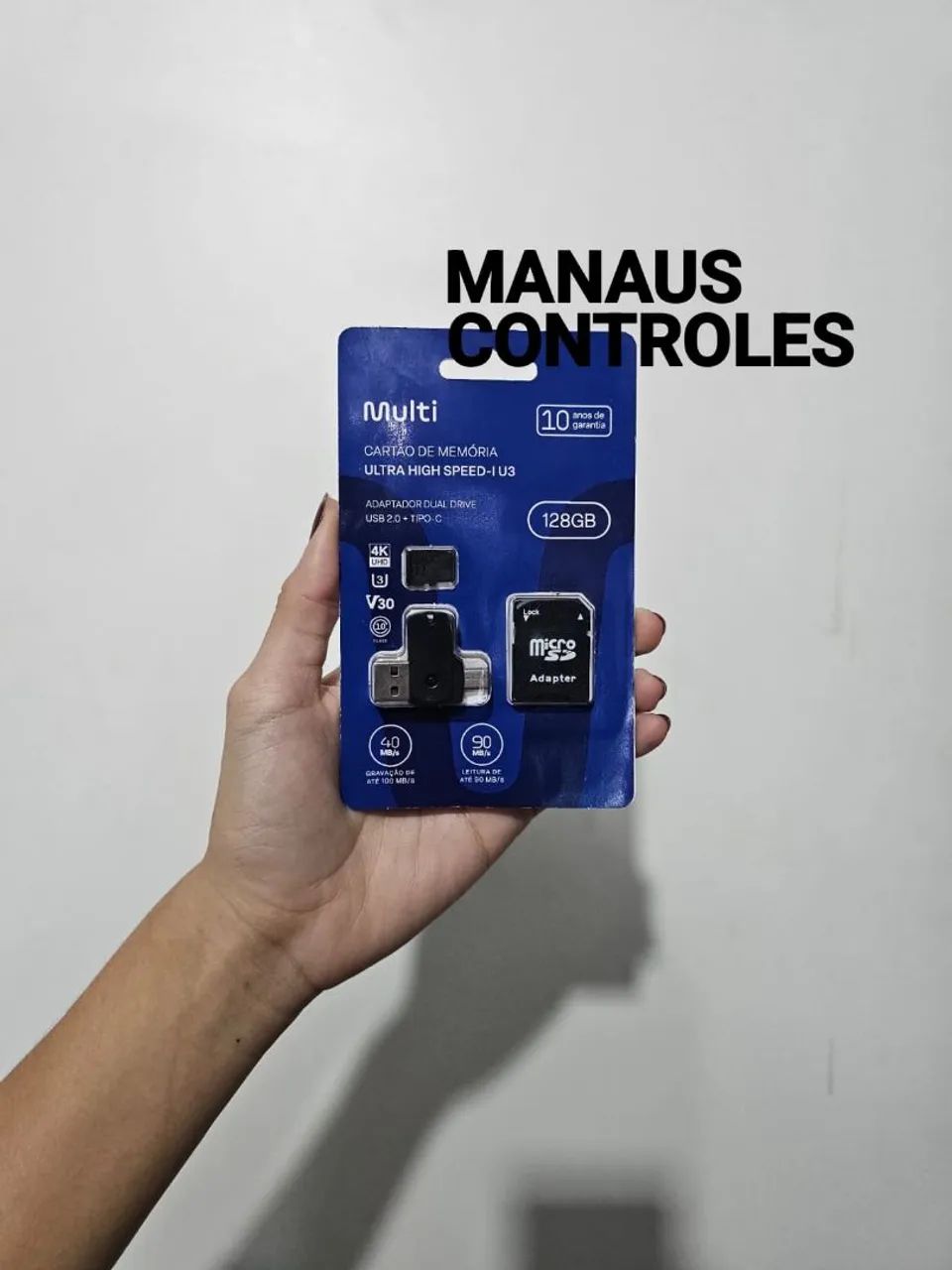 Cartão com 128 GB apenas R$120 reais no dinheiro ou Pix