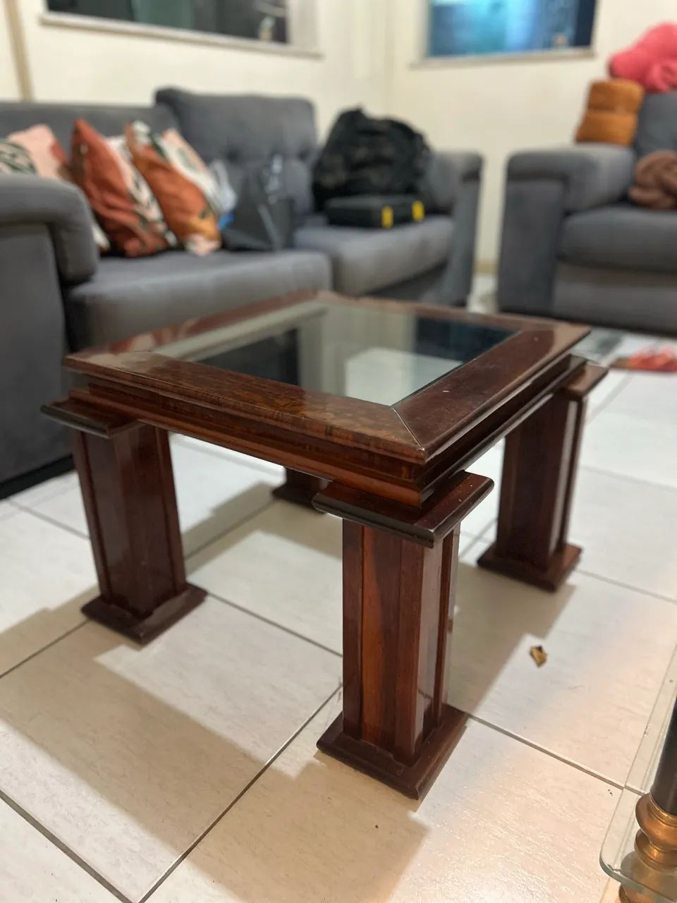 Mesa de centro de madeira - Foto 2