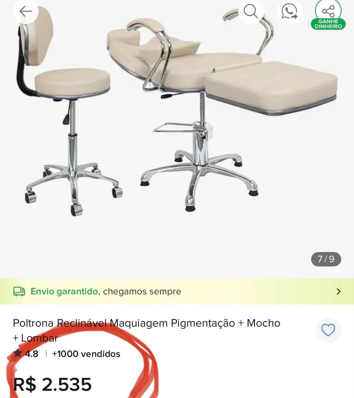 Cadeira de maquiagem  - Foto 3