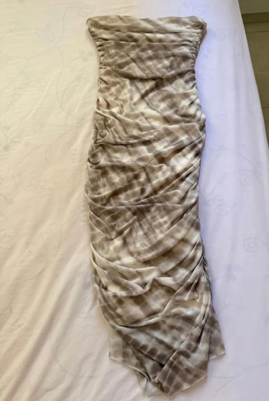 Vestido Midi  Drapeado Riachuelo N:36