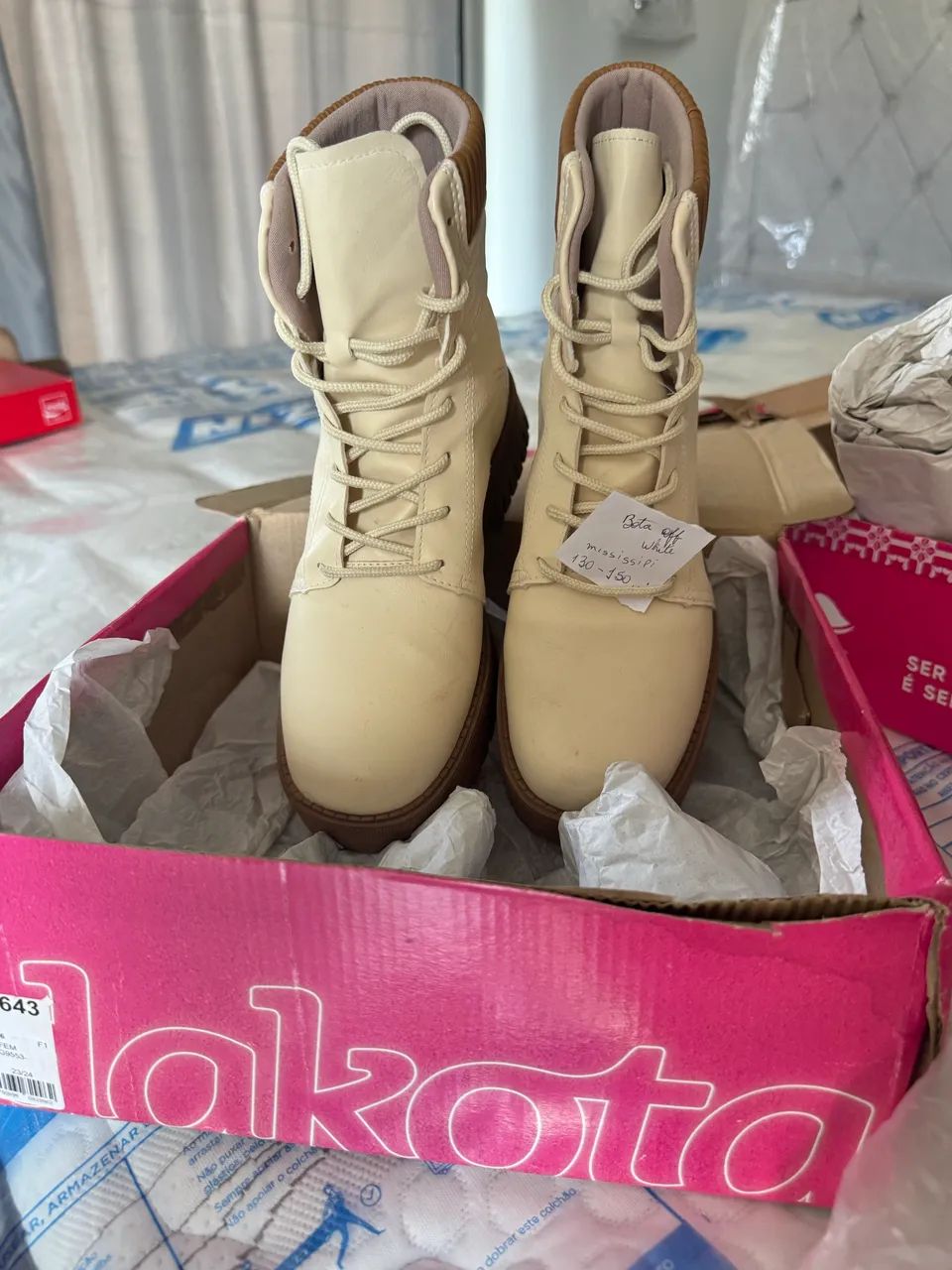 Bota Mississipi Off-White - Foto 2