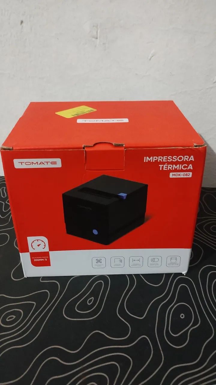 Impressora Térmica Tomate MDK-082 USB/LAN Semi-Nova + 3 Bobinas - Foto 5