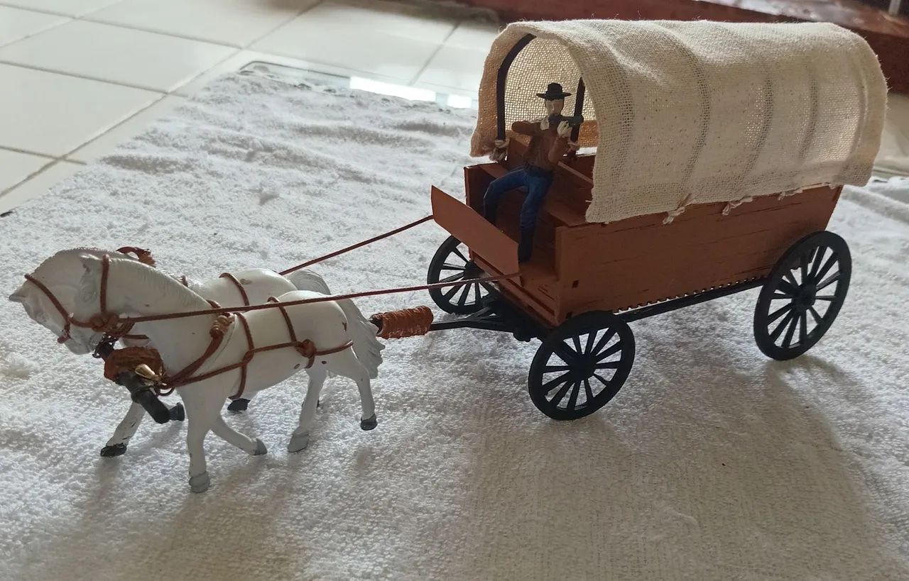 Forte Apache - Miniatura Artesanal Carroça Velho Oeste