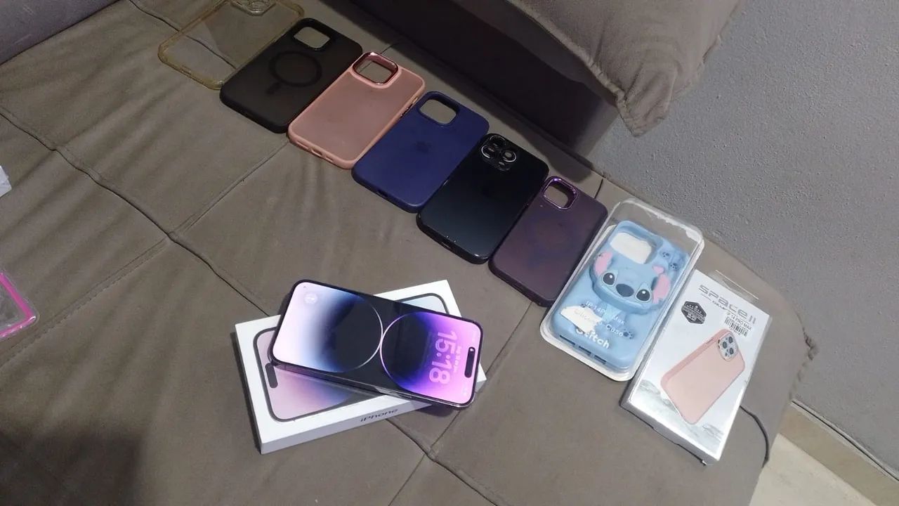 IPHONE 14 PRO MAX 128gb roxo - Foto 3