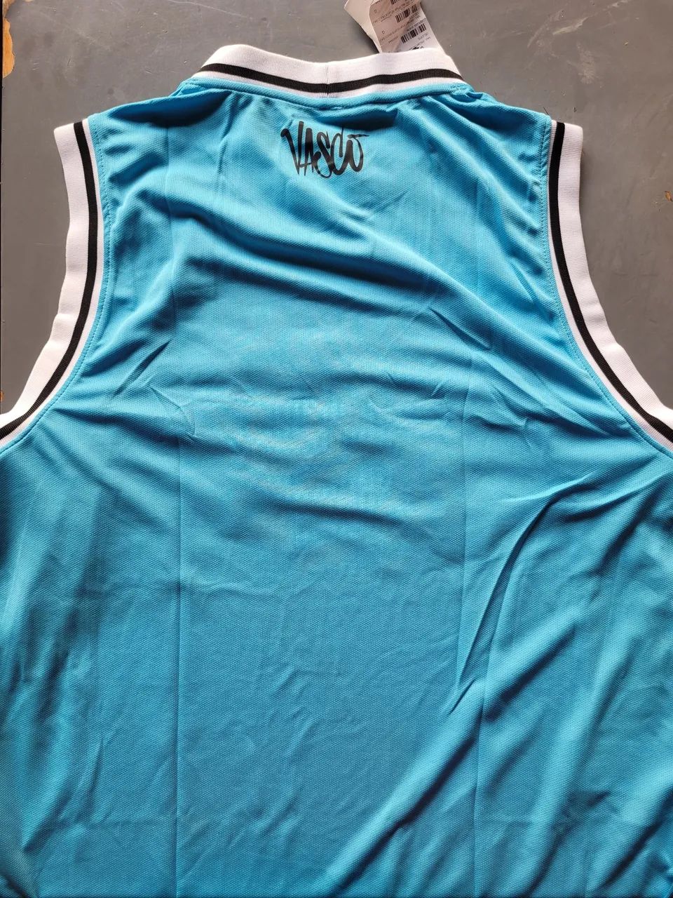 Camisa basquete Vasco azul celeste tamanho G - Foto 2