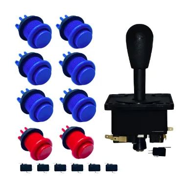 8 Botões Nylon Fliperama 1 Comandos Arcade Eletromatic