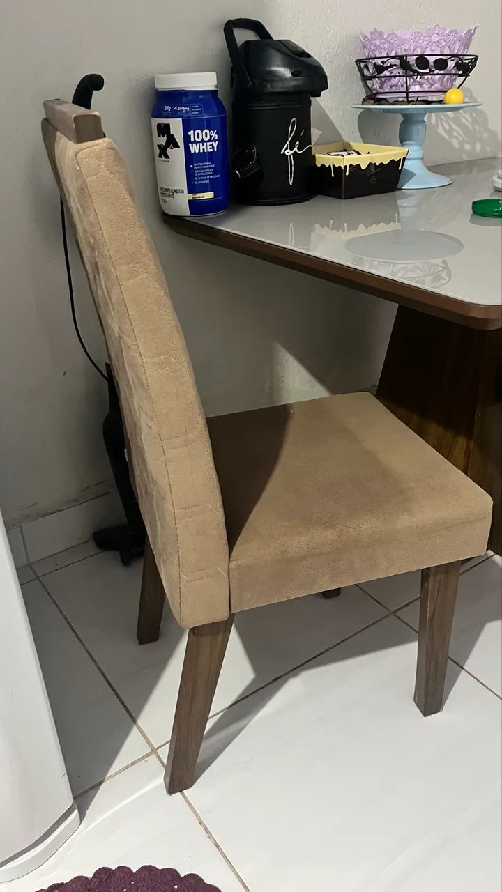 Mesa com tampo de vidro - Foto 2