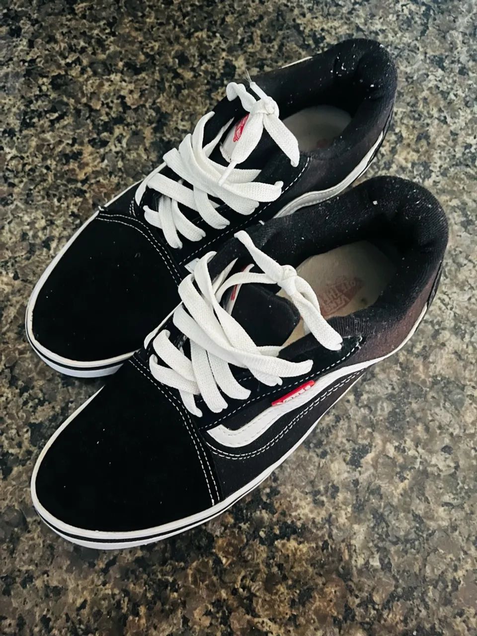TÊNIS ESTILO VANS PRETO E BRANCO  - Foto 2