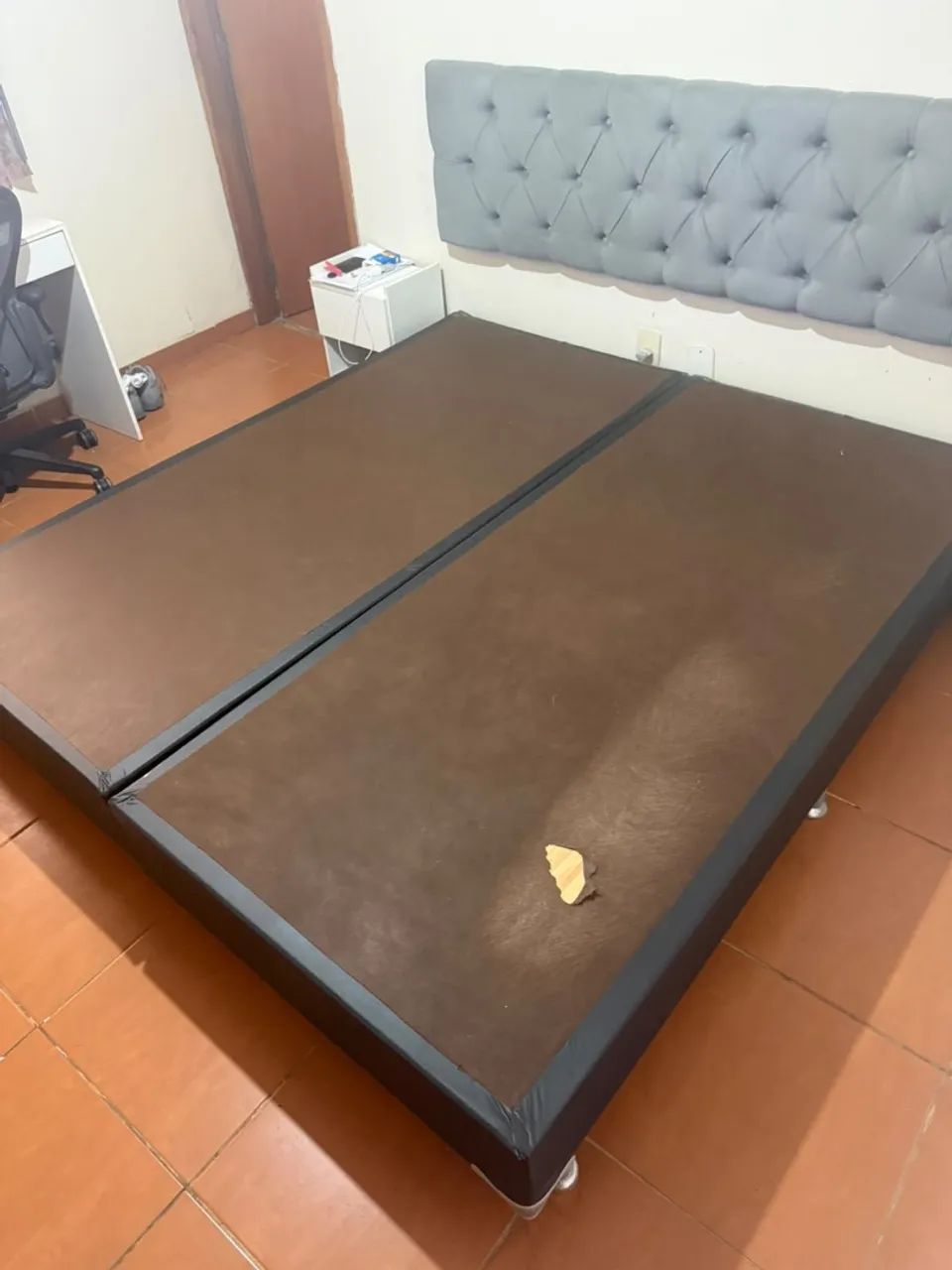 Cama box King Size + colchão Ortobom - Foto 3
