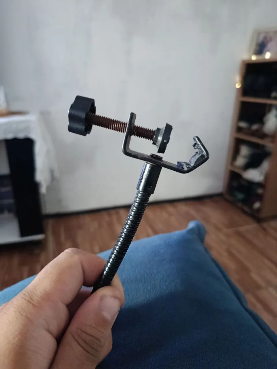 Pop Filter Anti Puf Microfone Garra Prender Haste<br>Articulada - Foto 3