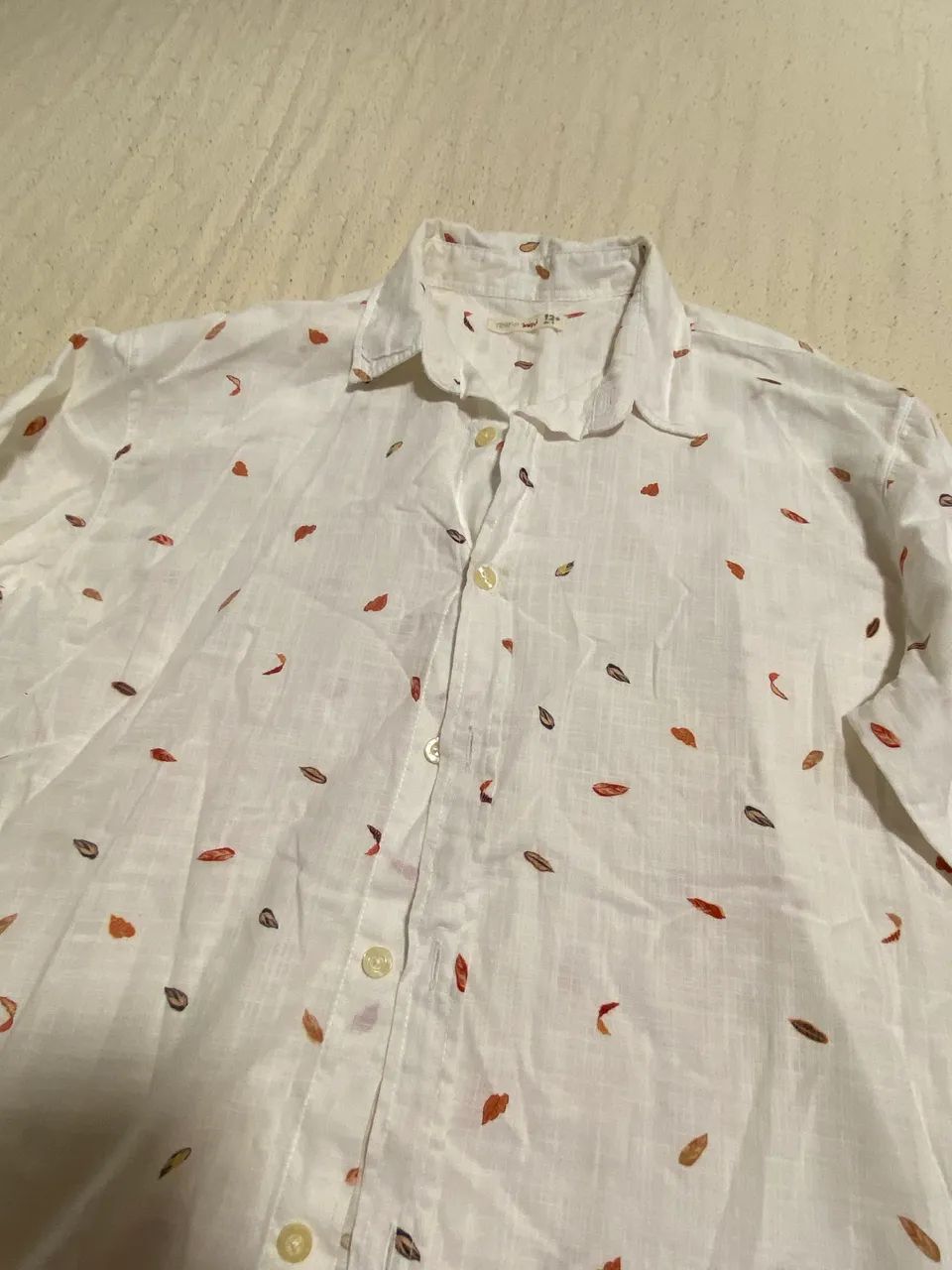 Camisão branco de linho Reserva Mini - Foto 4
