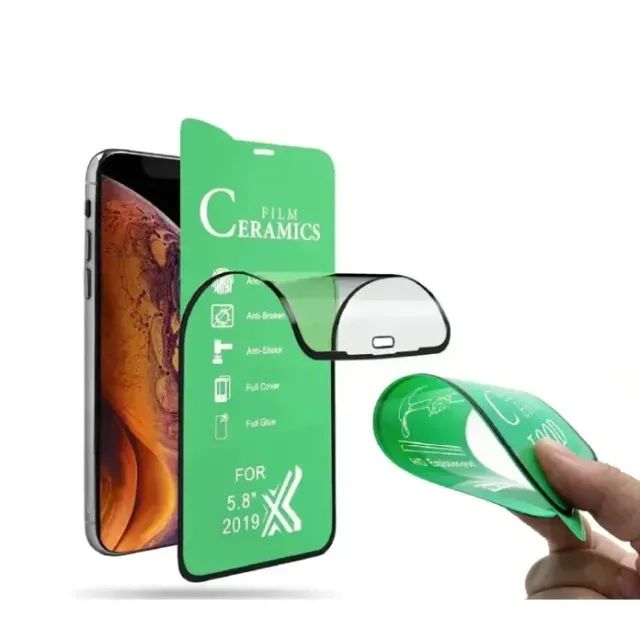 Película Para Celular Cerâmica Flexível Com Borda