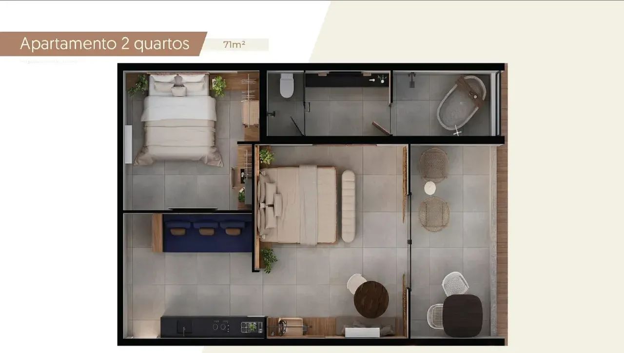 JAPARATINGA - Flat 32 m² com 1 quarto num mini resort. - Foto 3
