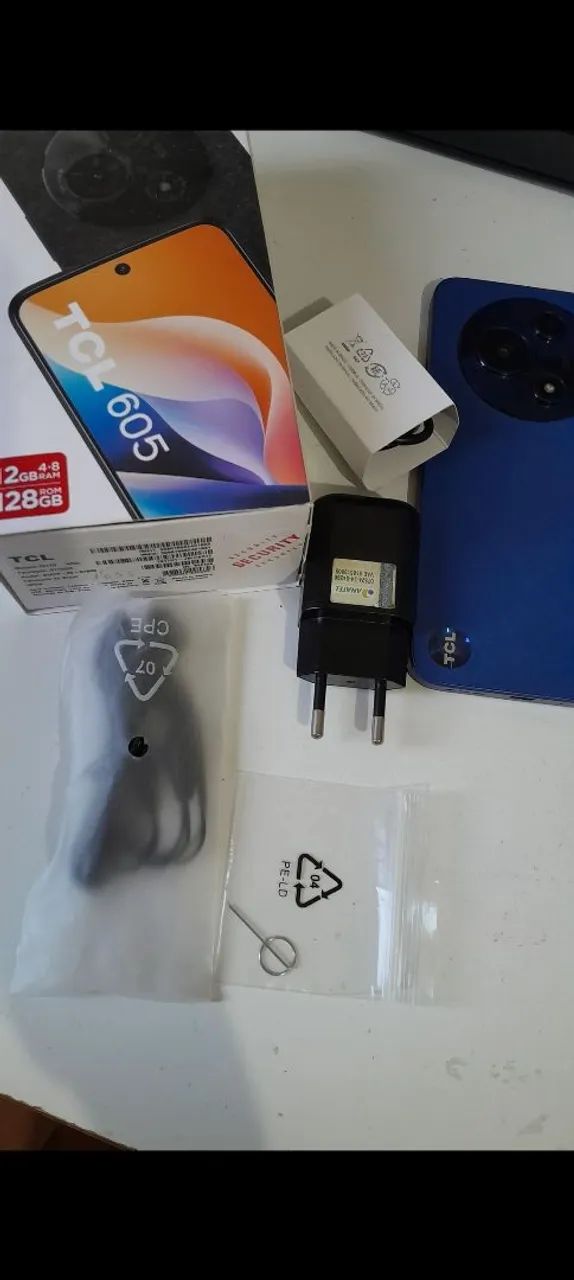 TCL 605, 128gb,na cor azul escuro 