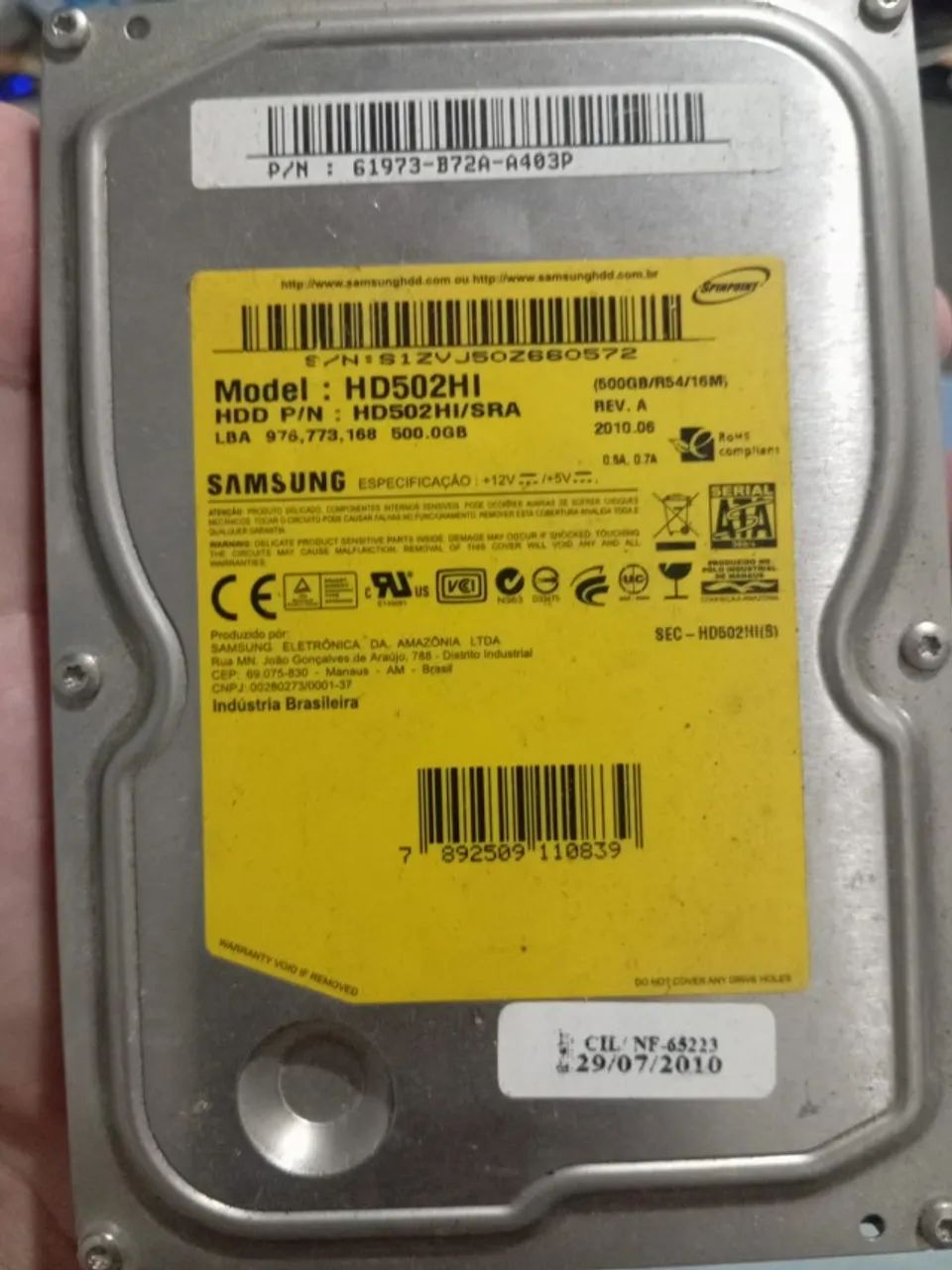 Samsung HD502HI HD