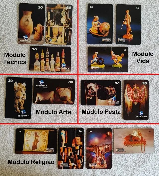 Cartões Telefônicos - Série Museus, Museu do Folclore e Fotografia Brasileira - Foto 5