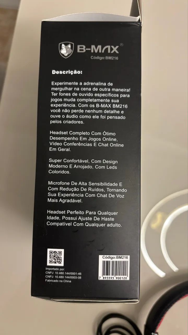 Fone Headset Gamer B-Max BM216 (Novo, na caixa. Nunca usado) - Foto 6