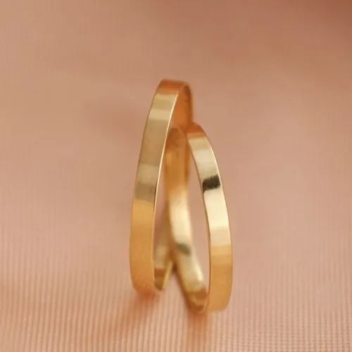 Par de aliança em ouro 18k 