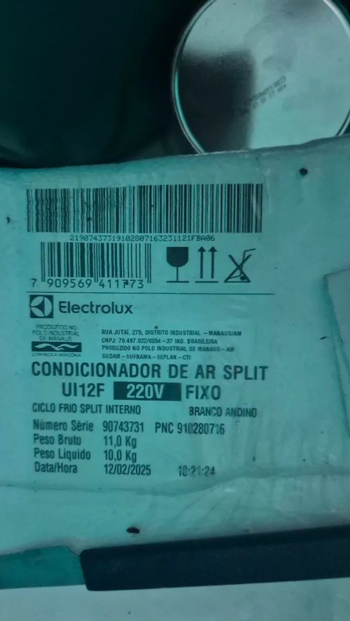 AR-CONDICIONADO SPLIT 12.000 BTUS ELECTROLUX UI12F/UE12F BRANCO 220V - Foto 2