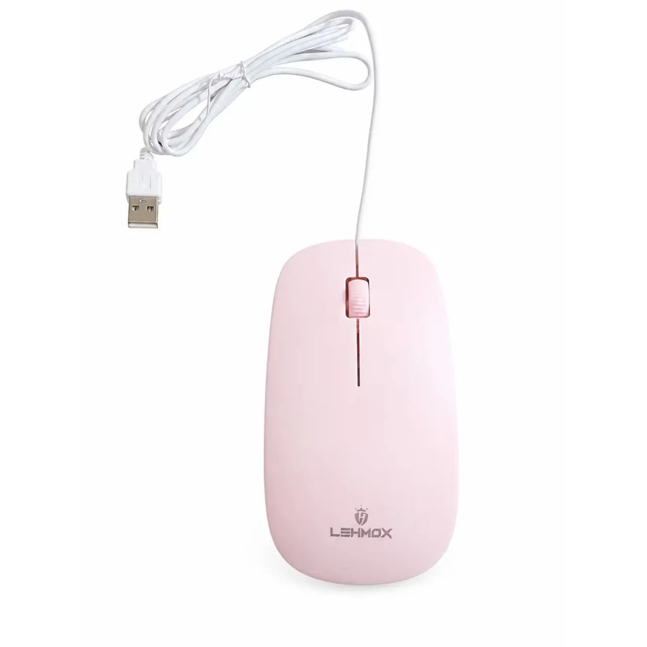 Mouse USB Com Fio LEHMOX LEY-1564 Silencioso Ergonômico Plug Play