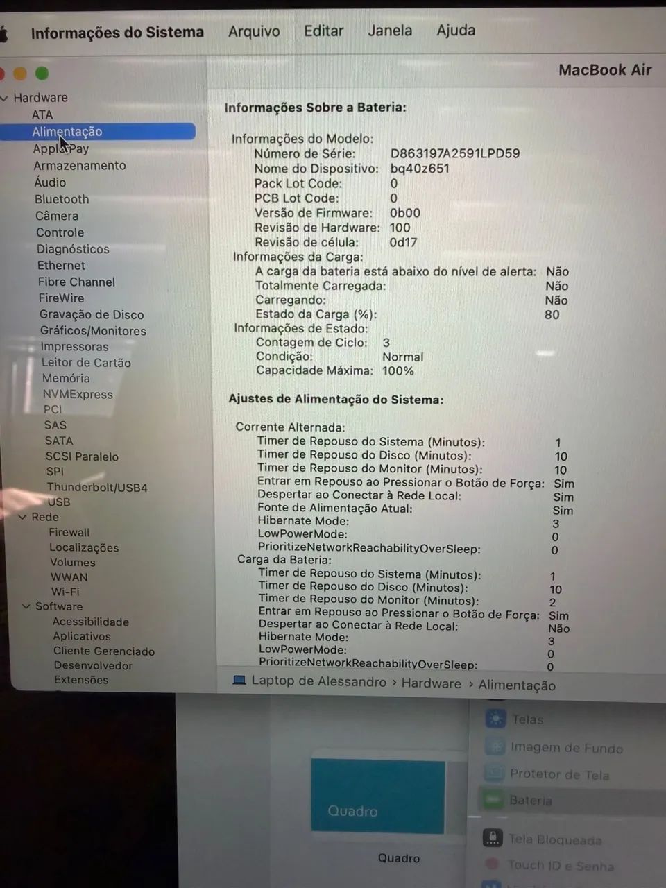MacBook Air M2 15 polegadas 8Gb 256Gb - Foto 3