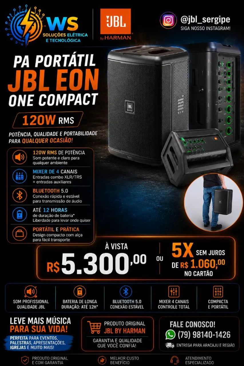 JBL PA EON ONE COMPACT 120W RMS