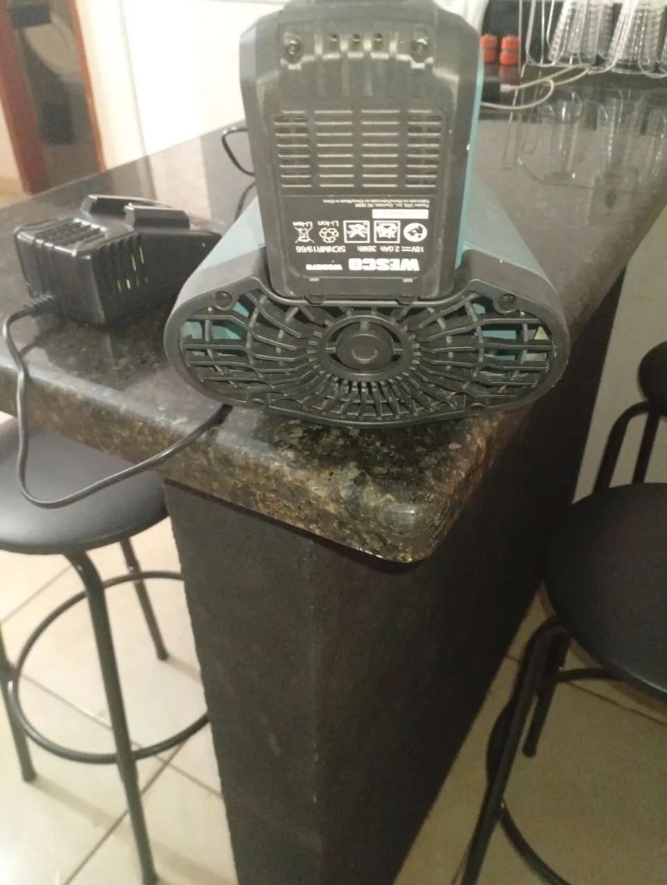 Soprador de folhas Wesco recarregavel - Foto 3