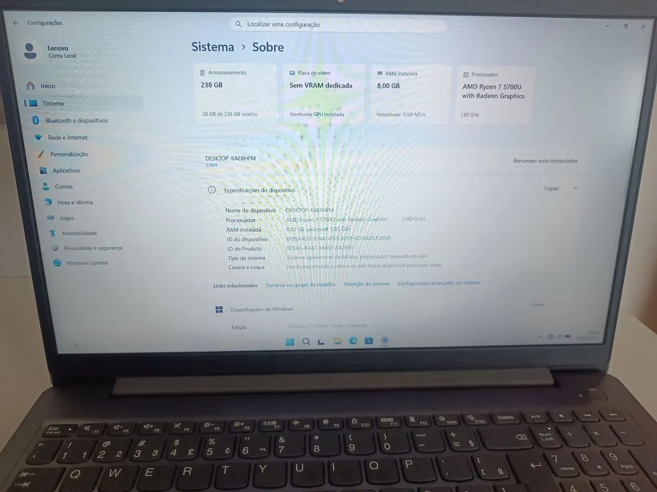 Notebook Lenovo Ideapad 3 - Foto 4