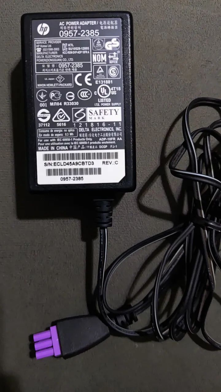 Fonte Original para Impressora HP Plug Roxo