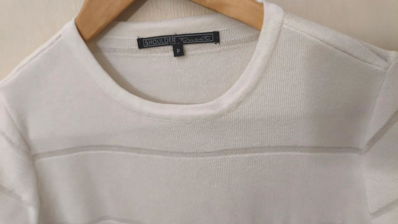 SHOULDER TRICO BLUSA TAM P 44 - Foto 3