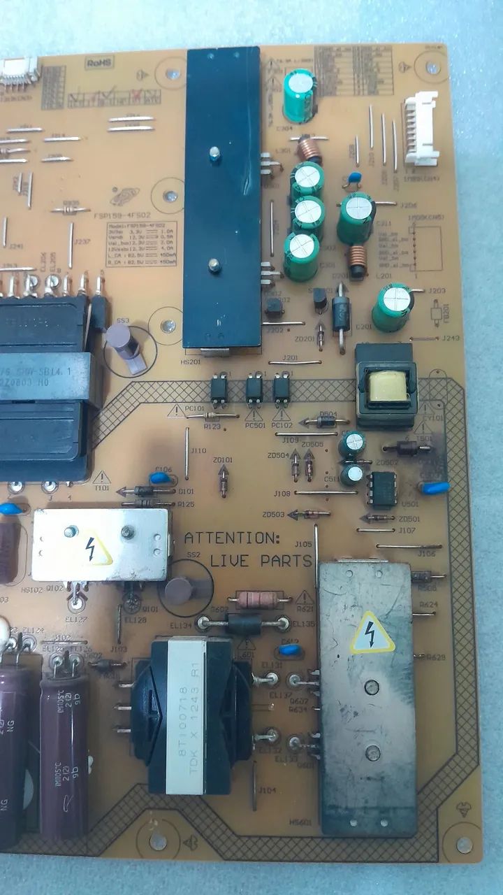 " PLACA DA FONTE ORIGINAL DA TV PHILIPS MODELO 47PFL8008G/78 " - Foto 5